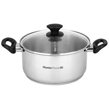 Кастрюля 5 л со стеклянной крышкой Nero Master House