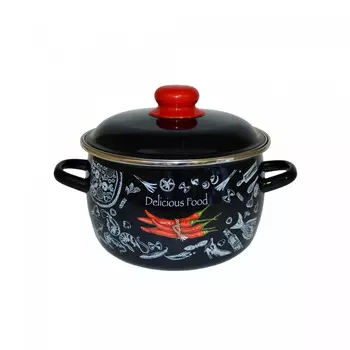 Кастрюля эмалированная сферическая Appetite Chilli 4 л