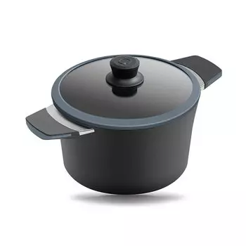 Кастрюля индукционная 2,5 л Gastrolux Squality серый