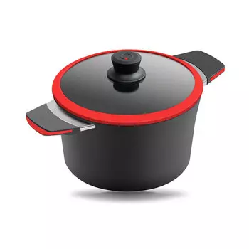 Кастрюля индукционная 2,5 л Squality красный