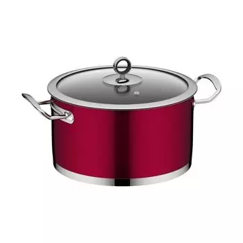 Кастрюля с крышкой 24 см Nadoba Cervena