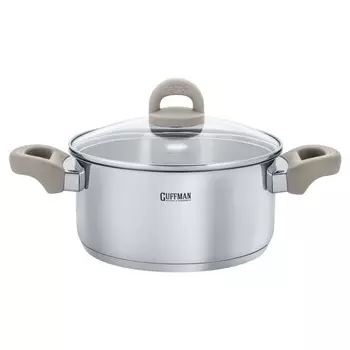 Кастрюля с крышкой 2,8 л Guffman Fiesta серебристый