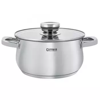 Кастрюля с крышкой 3 л Guffman Maestro серебристый