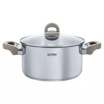 Кастрюля с крышкой 4,2 л Guffman Fiesta серебристый