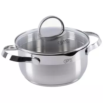 Кастрюля со стеклянной крышкой 1,9 л Gipfel Benita