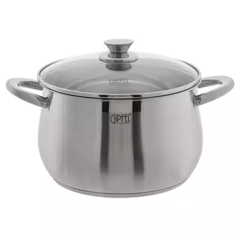 Кастрюля со стеклянной крышкой 6,5 л Gipfel Serenade