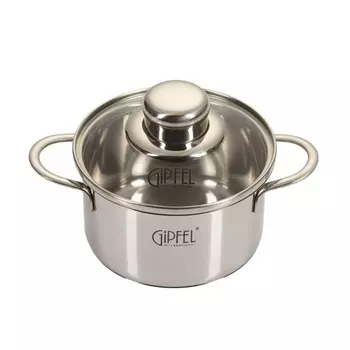 Кастрюля со стеклянной крышкой 750 мл Gipfel Mini