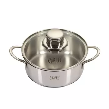 Кастрюля со стеклянной крышкой 900 мл Gipfel Mini