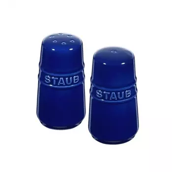 Керамический набор из солонки и перечницы Staub Ceramique синий