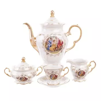 Кофейный сервиз на 6 персон Carlsbad Фредерика Мадонна перламутр