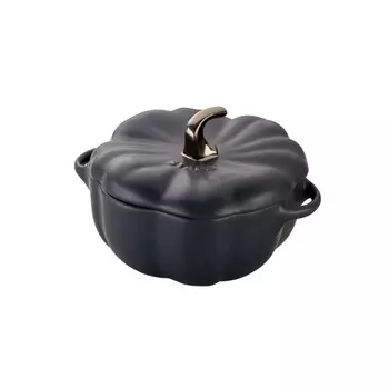 Кокот керамический 700 мл Staub Тыква чёрный