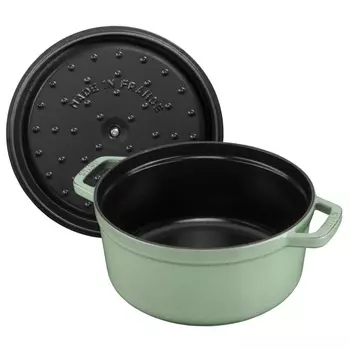 Кокот круглый 3,8 л Staub шалфей