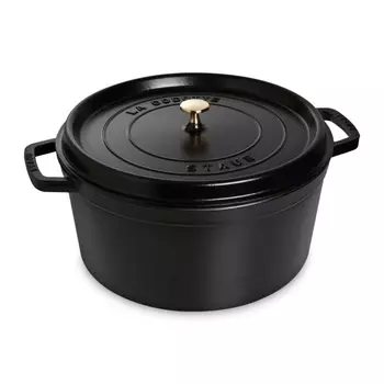 Кокот круглый чугунный 3,8 л Staub черный
