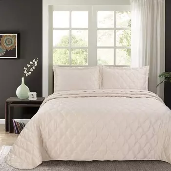 Комплект покрывало и наволочка 240 х 260 см Sofi de Marko Одри крем