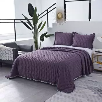 Комплект покрывало и наволочка 160 х 220 см Sofi de Marko Элизабет №10 фиолетовый