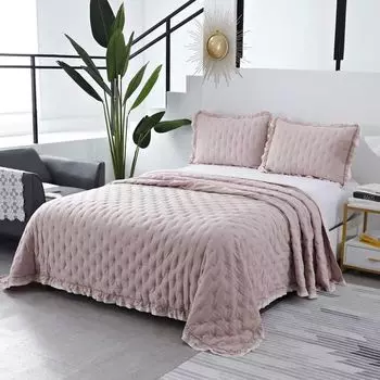 Комплект покрывало и наволочка 230 х 250 см Sofi de Marko Элизабет №3 розовый