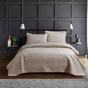 Комплект покрывало + 2 наволочки Sofi de Marko Эвридика бежевый