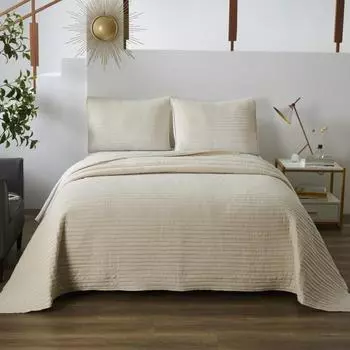 Комплект покрывало и наволочка 160 х 220 см Sofi de Marko Фрида кремовый