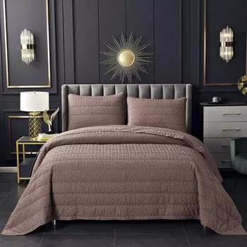 Комплект покрывало и наволочка 160 х 220 см Sofi de Marko Ирма мокко