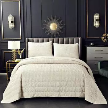 Комплект покрывало и наволочка 160 х 220 см Sofi de Marko Ирма молоко