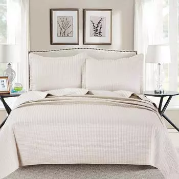 Комплект покрывало и наволочка 160 х 220 см Sofi de Marko Микаэлла крем