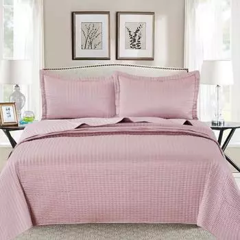 Комплект покрывало и наволочка 160 х 220 см Sofi de Marko Микаэлла пепельная роза