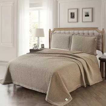 Комплект покрывало и наволочка 160 х 220 см Sofi de Marko Молли кофе