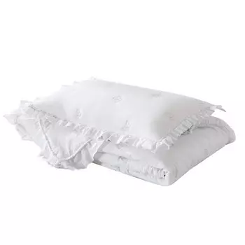 Комплект покрывало и наволочка 160 х 220 см Sofi de Marko Ребека белый