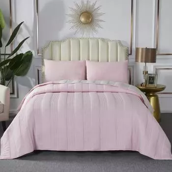 Комплект покрывало и наволочка 160 х 220 см Sofi de Marko Саломея пепельная роза