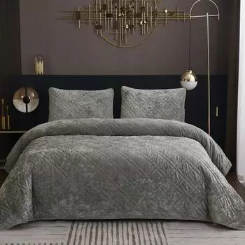 Комплект покрывало и наволочка 160 х 220 см Sofi de Marko Селена изумруд