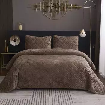 Комплект покрывало и наволочка 160 х 220 см Sofi de Marko Селена капучино