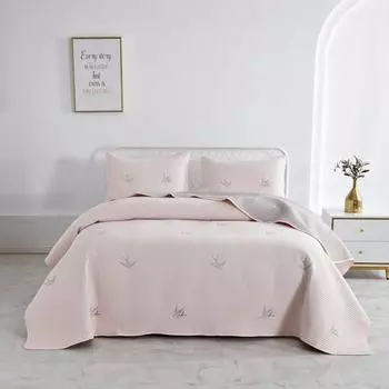 Комплект покрывало и наволочка 160 х 220 см Sofi de Marko Жаклин пудра