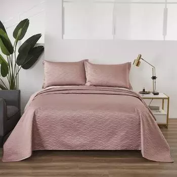 Комплект покрывало и наволочка Sofi de Marko Джозефина пепельная роза