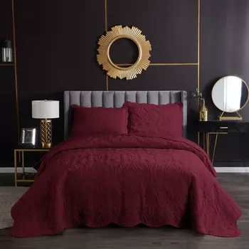 Комплект покрывало и наволочки 160 х 220 см Sofi de Marko Амара бордо