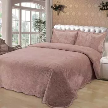 Комплект покрывало и наволочки 160 х 220 см Sofi de Marko Церцея пепельная роза