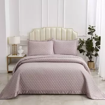 Комплект покрывало и наволочки 220 х 240 см Sofi de Marko Роксалана чайная роза