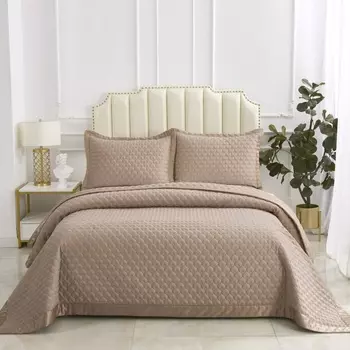 Комплект покрывало и наволочки 220 х 240 см Sofi de Marko Роксалана мокко