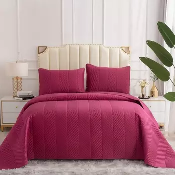 Комплект покрывало и наволочки 230 х 250 см Sofi de Marko Адонис бордо