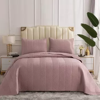 Комплект покрывало и наволочки 230 х 250 см Sofi de Marko Адонис пепельная роза