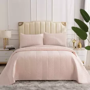 Комплект покрывало и наволочки 230 х 250 см Sofi de Marko Адонис пудра