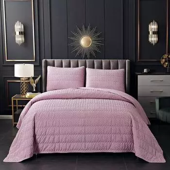 Комплект покрывало и наволочки 230 х 250 см Sofi de Marko Ирма пудра