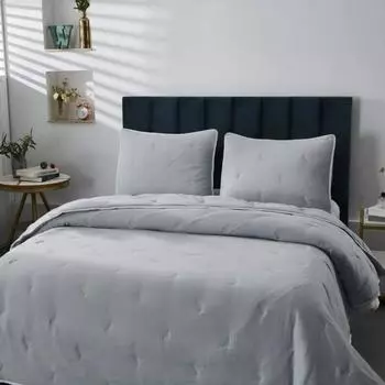 Комплект покрывало и наволочки 230 х 250 см Sofi de Marko Эрика серый