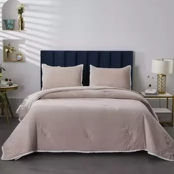 Комплект покрывало и наволочки 230 х 250 см Sofi de Marko Наоми пепельная роза