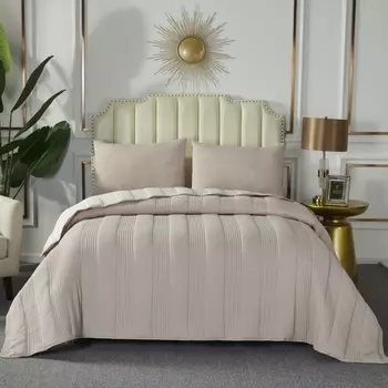 Комплект покрывало и наволочки 230 х 250 см Sofi de Marko Саломея бежевый