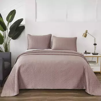 Комплект покрывало и наволочки 230 х 250 см Sofi de Marko Саванна кофе