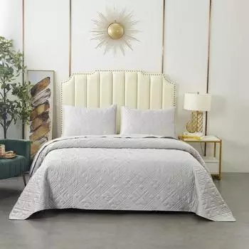 Комплект покрывало и наволочки 230 х 250 см Sofi de Marko Себастьян серый