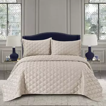 Комплект покрывало и наволочки 230 х 250 см Sofi de Marko Шармель молоко