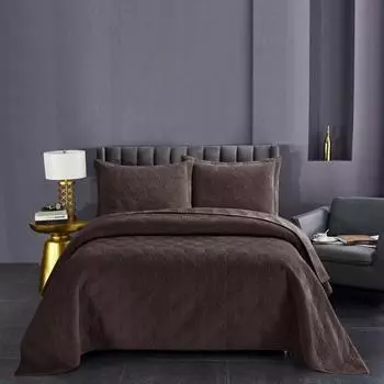 Комплект покрывало и наволочки 230 x 250 см Sofi de Marko Роксана кофе