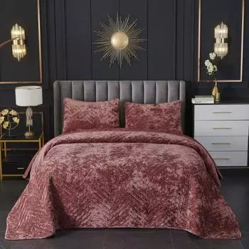 Комплект покрывало и наволочки 240 х 260 см Sofi de Marko Фернанд терракот