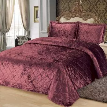 Комплект покрывало и наволочки 240 х 260 см Sofi de Marko Галаксия бордо